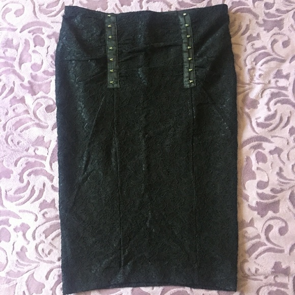 Dresses & Skirts - Guess by Marciano Black Lace Pencil Skirt